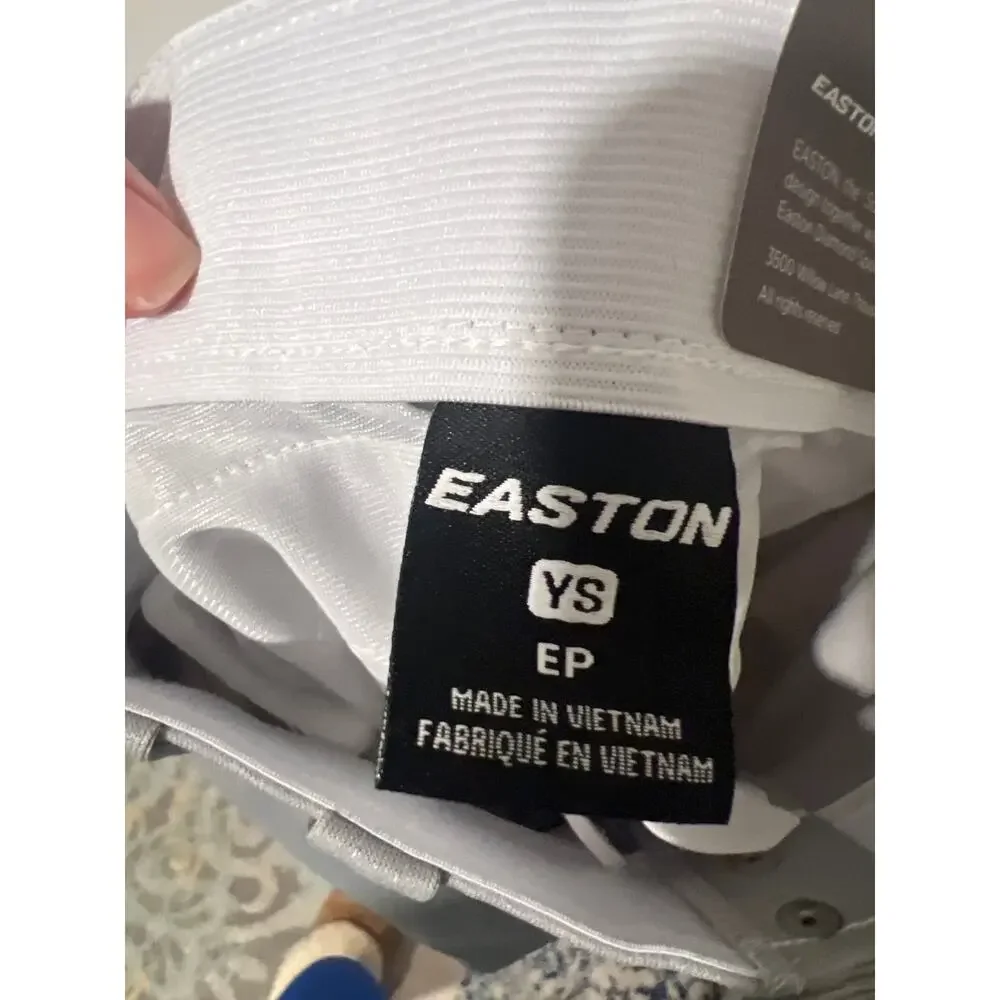 Easton, Gray baseball pants, New, Size Youth Small, 26' inseam, KB483